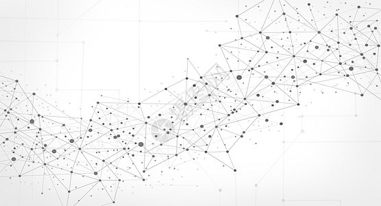 分子线条结构科技背景图片