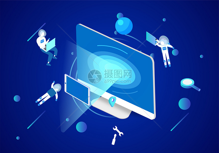 遨游宇宙科技办公图片