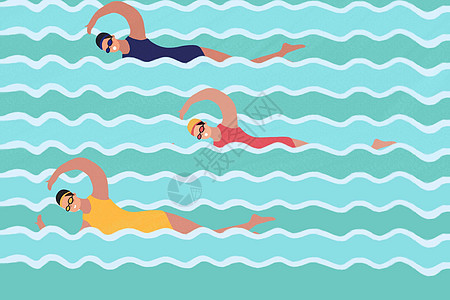 奥林匹克日之游泳竞赛图片