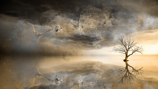 湖水图片创意星空之境设计图片