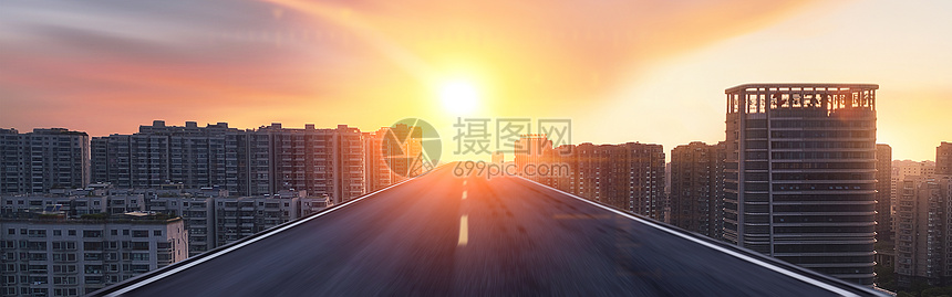 汽车公路海报背景图片