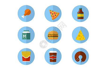 食物图标双拼披萨高清图片