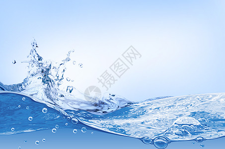 清凉水背景蓝色背景底图高清图片