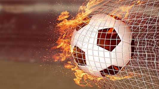 火焰足球足球火焰高清图片