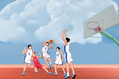 篮球竞技高清图片素材