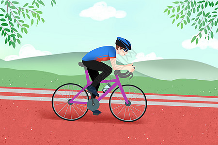 自行车比赛山地自行车休闲高清图片