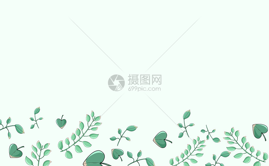 小清新植被背景图片