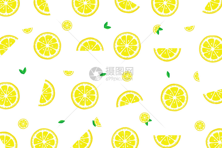 清新柠檬背景图片