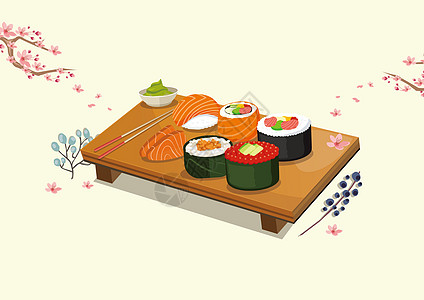 寿司日本美食高清图片