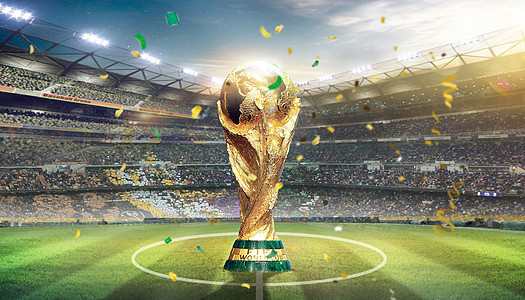 世界杯足球场足球运动高清图片