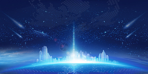 科技企业海报背景智能科技背景设计图片