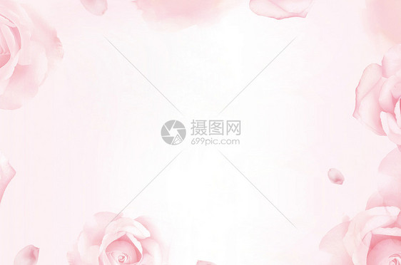 粉色花朵清新背景图片