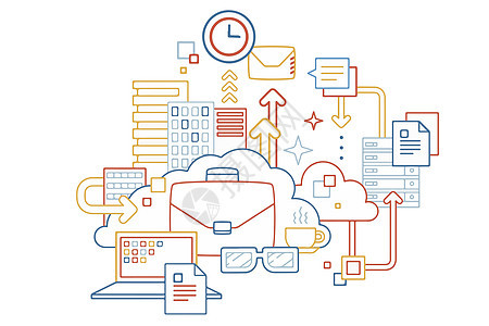 线条商务办公素材图片