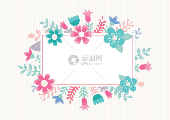 小清新花卉卡片图片