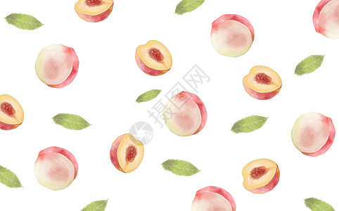 水果背景水彩水果插画高清图片