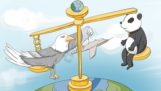 中美关系美国老鹰高清图片