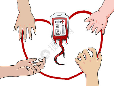 世界献血日世界献血日漫画高清图片