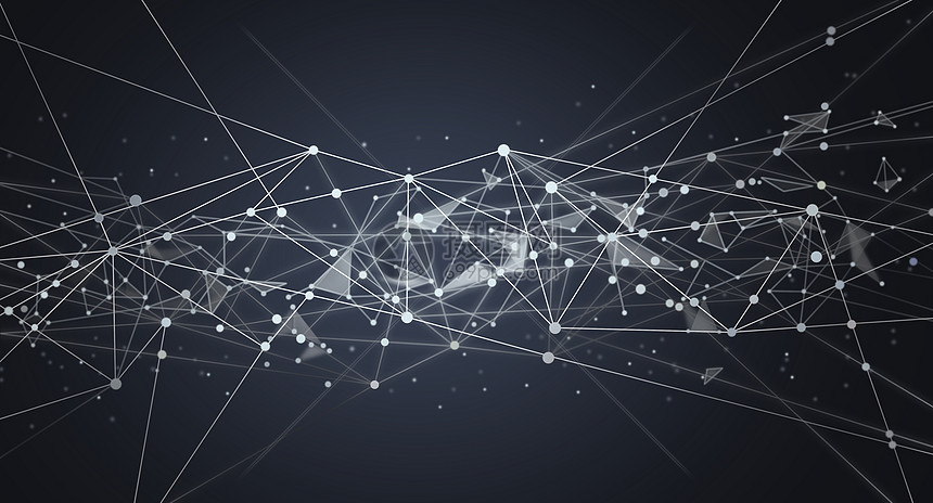 分子几何结构科技背景图片