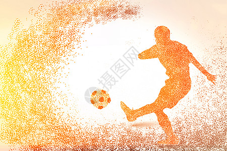 足球运动剪影图高清图片