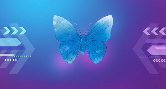蝴蝶效应科技背景背景图片