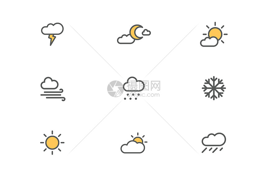 天气类图标图片