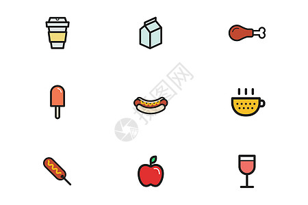 食物饮品图标图片