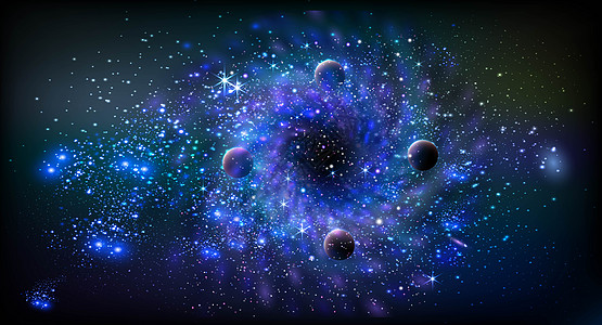 星空背景黑洞背景素材高清图片