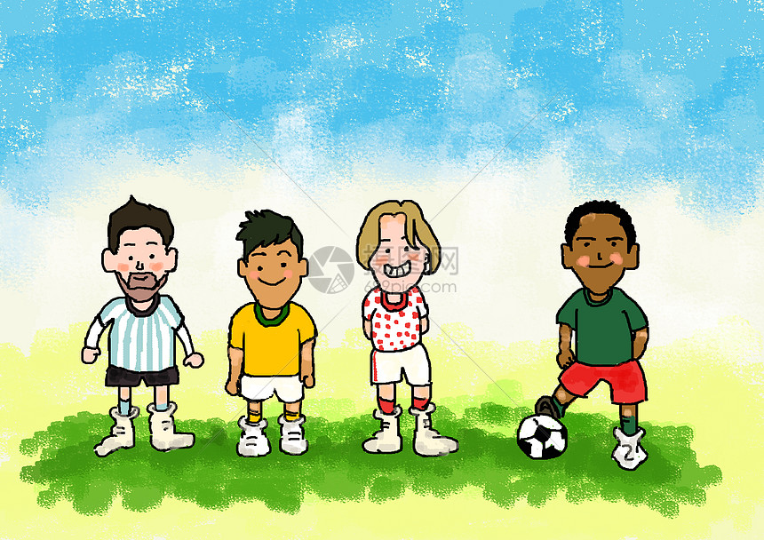 世界杯插画下载图片