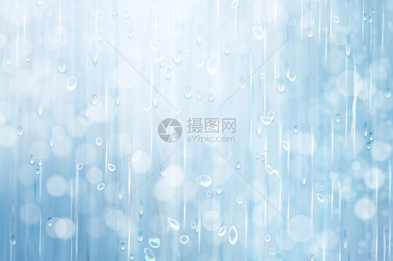 梦幻雨水光晕背景图片