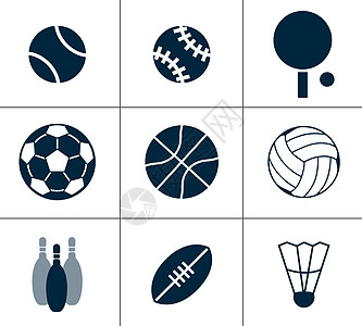 运动球类图标图片