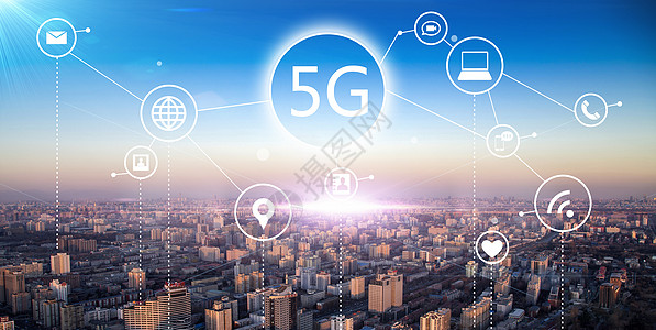 5G传输城市通信科技高清图片