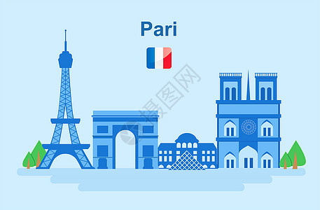 旅游城市巴黎建筑图片
