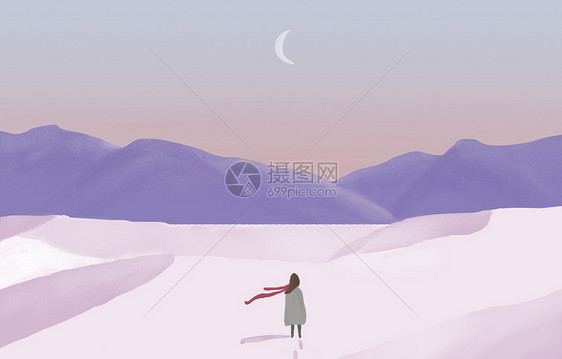 旅游插画图片