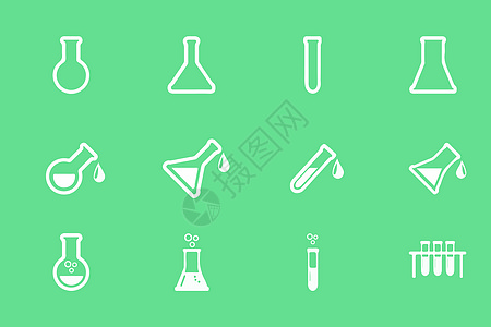 科研提取化学科研图标插画