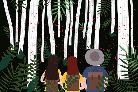森林探险背景图片