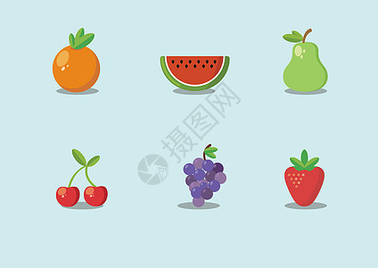 水果图标背景图片