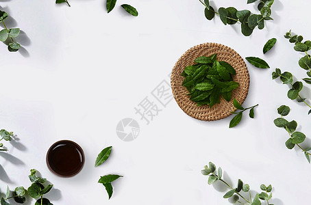 茶与饮食健康桌面背景图片