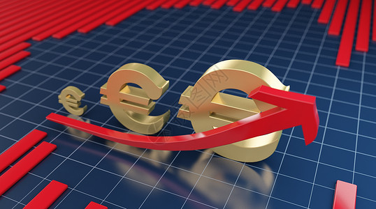 欧元上升背景图片