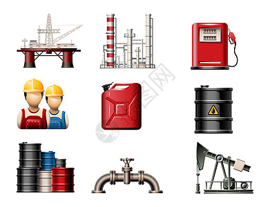石油开采禁止油桶高清图片