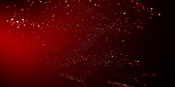 创意红色粒子空间图片