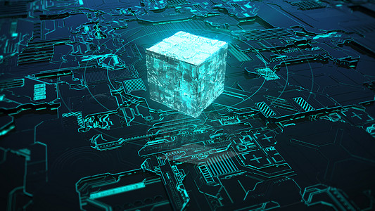 六阶魔方科幻科技能量设计图片