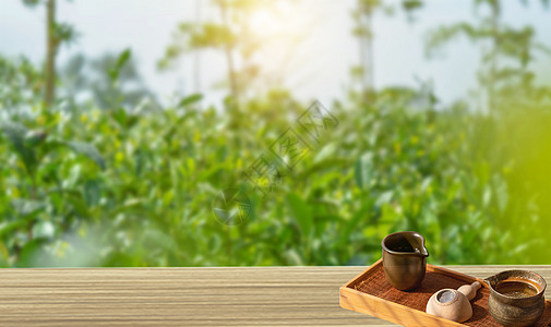 茶托盘茶与饮食健康设计图片