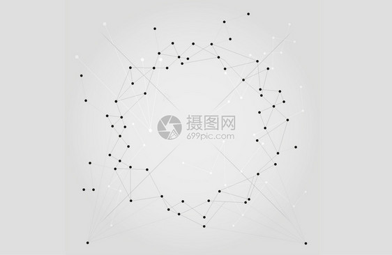 创意分子结构背景图片