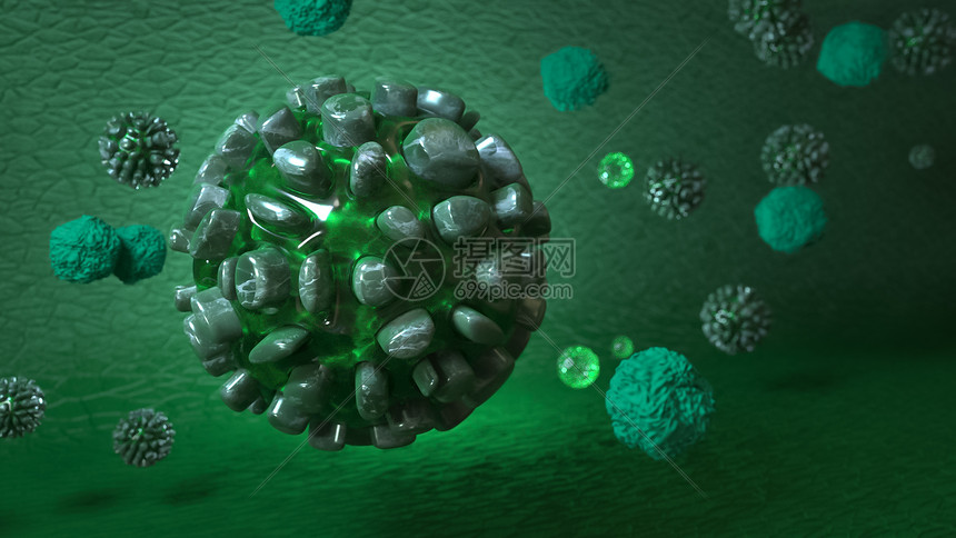病毒细菌场景图片