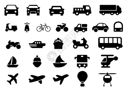 汽车图标素材交通工具图标插画