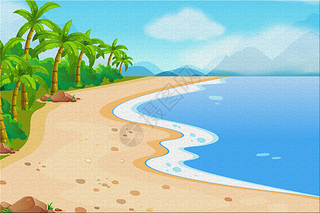 海边沙滩背景背景图片