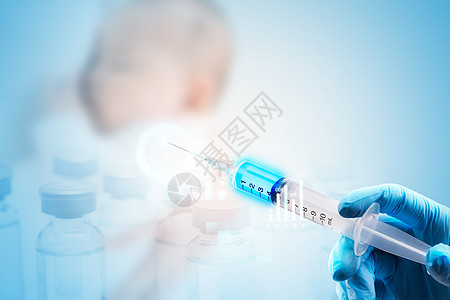 儿童疫苗注射图片