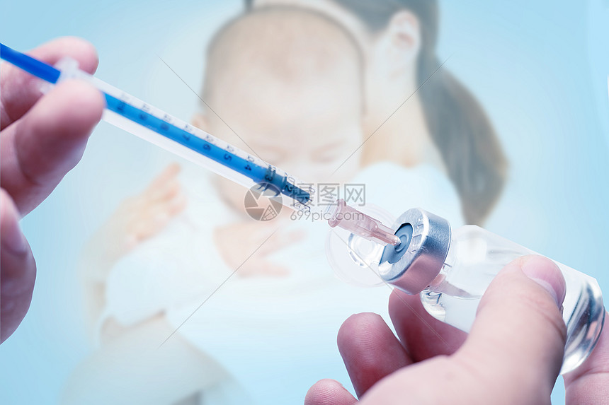 婴儿注射疫苗图片