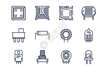 芯片硬件图标高清图片