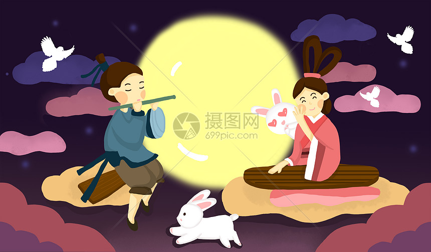 七夕节牛郎织女图片